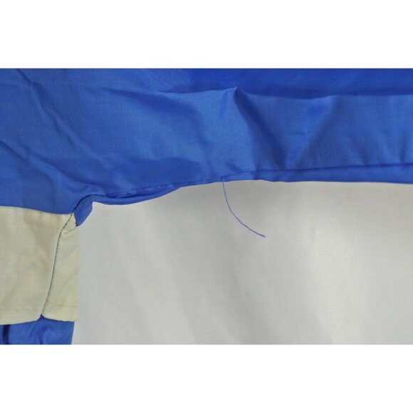 Vancouver Province News Vtg Pullover Windbreaker Blue 100% Nylon Mens Large - Picture 8 of 12